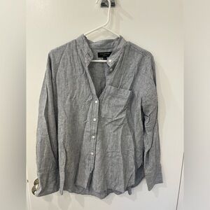 Banana Republic Stripe Linen Shirt - Small